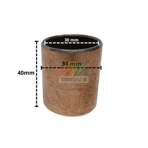 Self-lubricating bushing 3040, dimensions: 30x34x40 mm
