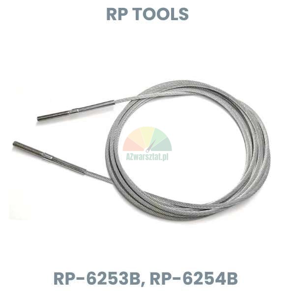 Replacement steel synchronization/lifting cable for RP-Tools two-post lift RP-6253B, RP-6254B.
