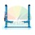 Blue two-post car lift (RP-6253B2) for automotive garages, hydraulic model.