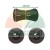 Type B keel roller, black, dimensions 120x75/55 mm