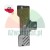 Black car floor mat heel pad insert made of rubber or plastic with grooves and mounting holes 24h delivery Poland