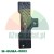Type B rubber bumper guard (M-GUMA-0003), black, rectangular with a cutout and tread pattern, featuring mounting holes.