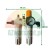 Type E compressed air service unit with gauge