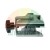 Metal clamping jig, angle guide, or sharpening holder tool with a large black adjustment knob on a white background.