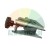 Galvanized metal clamping fixture or mounting bracket with a black star knob for manual tightening.