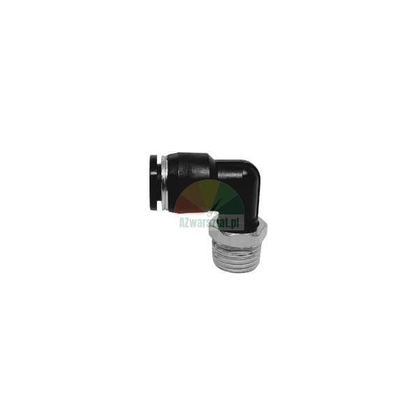 90-degree pneumatic push-in elbow fitting with male thread