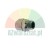 Straight metal compression fitting with male thread, chrome plated hydraulic or pneumatic connector.