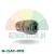 Straight pneumatic connector, 10mm tube fitting to 12.7mm male thread adapter
