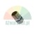 Chrome-plated male threaded swivel adapter or coupling, isolated on a white background.