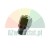 Chrome-plated straight pneumatic push-in fitting with male thread connection.