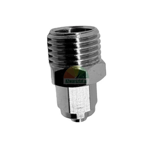 Metal pneumatic or hydraulic fitting, grease nipple with external thread.