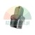Straight metal pneumatic push-in fitting with male thread.