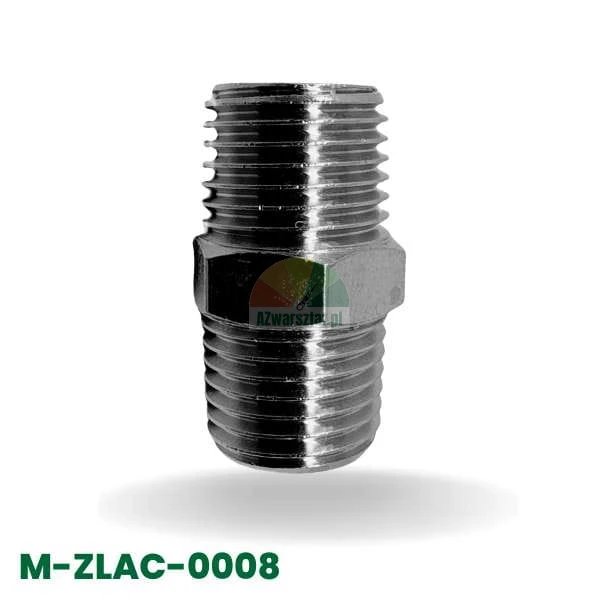 Metric threaded connector M12 x M12 nipple.