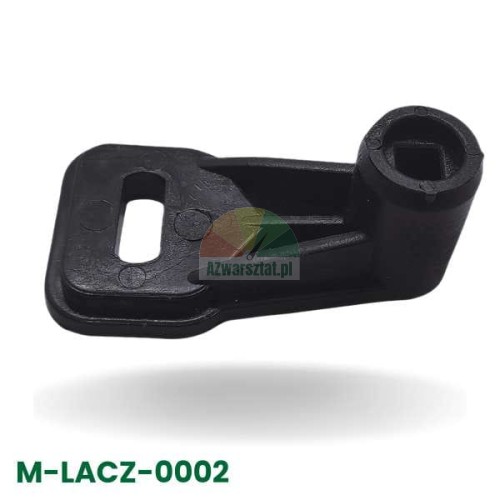 Rotation switch linkage connector for tire changer (8mm shaft), black plastic component for direction change mechanism.