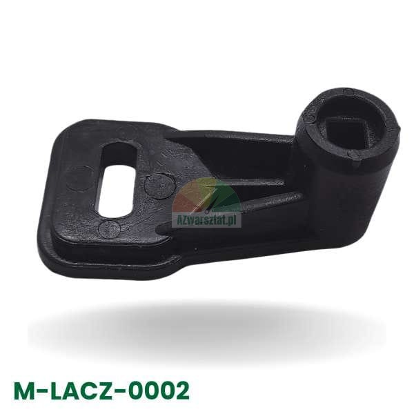 Rotation switch linkage connector for tire changer (8mm shaft), black plastic component for direction change mechanism.