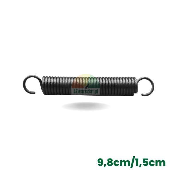 9.8 cm tension spring for tire changer machine, black spring replacement part.