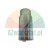 Silver metal cylindrical sleeve or precision adapter, machined mechanical part, isolated on white background.