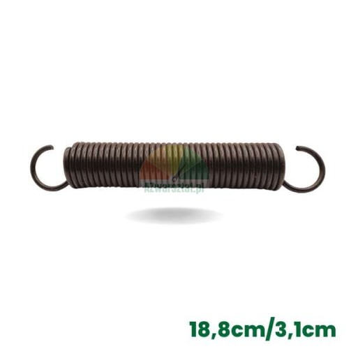 Steel tension spring for tire changer 18.8 cm long and 3.1 cm diameter