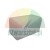 Grey rectangular foam block with rounded edges