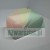 White rectangular plastic block with rounded edges on a white background
