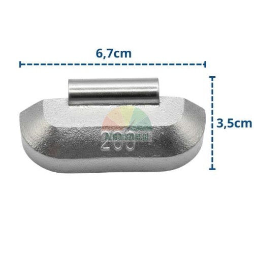 200g calibration weight for wheel balancer (6.7x3.5 cm)