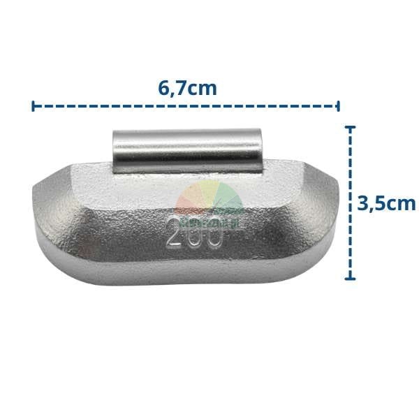 200g calibration weight for wheel balancer (6.7x3.5 cm)