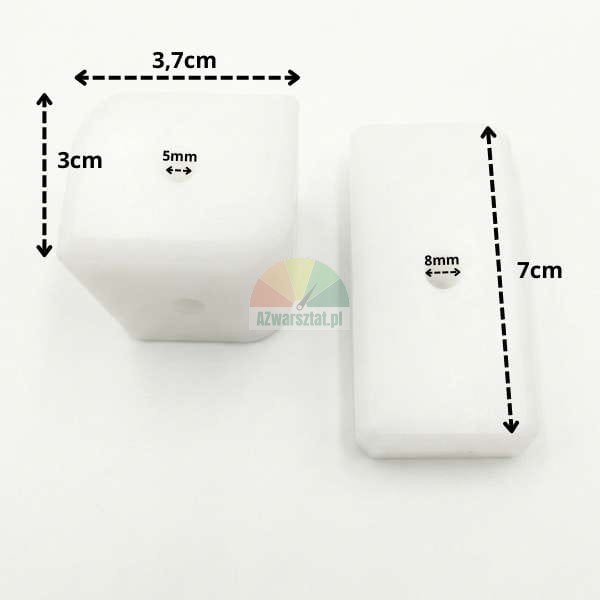 Lift slider block with holes 7 x 3.7 x 3 cm