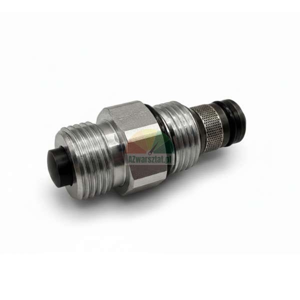 Hydraulic cartridge valve with thread and o-ring seal.