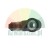 Black solenoid valve connector DC 24V with transparent housing and cable gland.