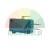 Turquoise microswitch KW 16A 250V with three terminals and a black button.