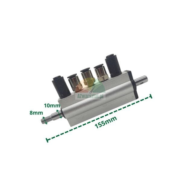 Aluminum pedal valve block type F with dimensions