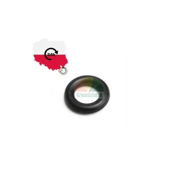 Black rubber O-ring seal on a white background with 24h shipping icon from Poland