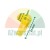 Yellow plastic cover for mounting foot type G with dimensions 15mm, 5mm and 45mm.
