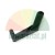 Black plastic crank handle with a mounting hole on a white background.