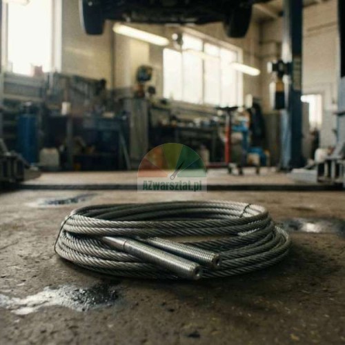 Steel cable for Redats L-230 lift on garage floor
