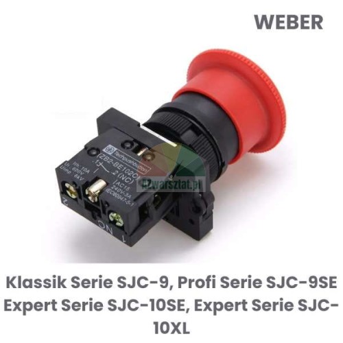 Weber replacement emergency stop button for SJC-9, SJC-9SE, SJC-10SE, SJC-10XL series