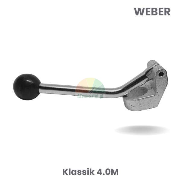 Manual lowering valve lever for Weber Klassik 4.0M lift with black handle knob