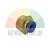 Brass pneumatic push-in fitting with male thread and blue release ring.