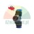 Pneumatic T-shape push-in fitting with a male thread and blue release rings