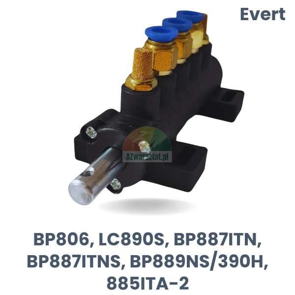 Evert replacement: Black valve block - type B BP806, LC890S, BP887ITN, BP887ITNS, BP889NS/390H, 885ITA-2