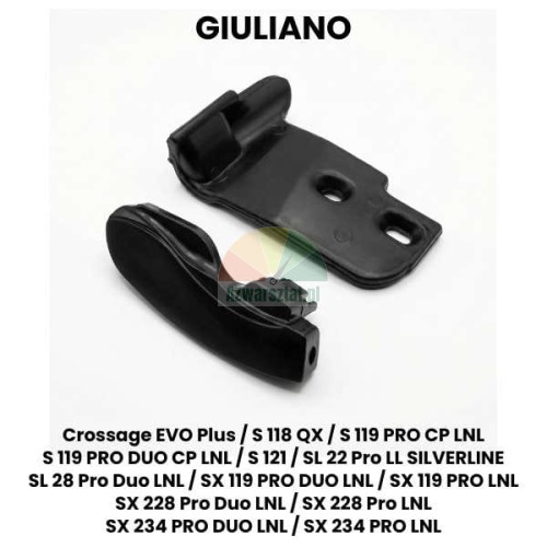Giuliano replacement: Mounting foot cover for leverless tire changers, black plastic protector.