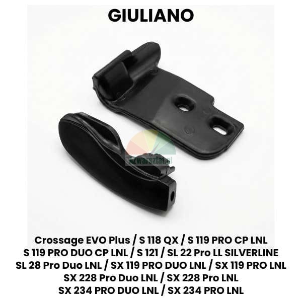 Giuliano replacement: Mounting foot cover for leverless tire changers, black plastic protector.