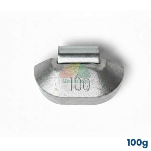 100g clip-on wheel balancing weight for steel rims