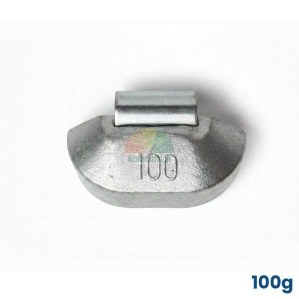 100g clip-on wheel balancing weight for steel rims