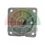 Metal mounting plate with an indicated 80 mm diameter measurement and four corner holes.