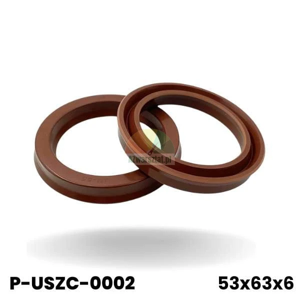 Actuator seal 53x63x6 for two-post lift - two brown hydraulic seals