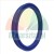 Blue U-cup hydraulic seal ring used in piston or rod applications.