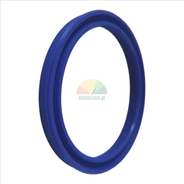 Blue U-cup hydraulic seal ring used in piston or rod applications.