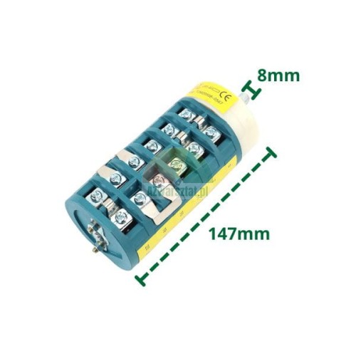 Two-speed rotary switch for tire changer, blue version