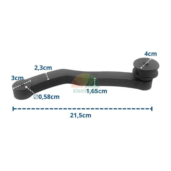 Distance and diameter gauge tip type A with dimensions